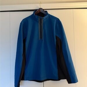 Blue and Black Men's Jacket